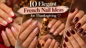 10 Elegant French Nail Ideas for Thanksgiving thxs french fö kép